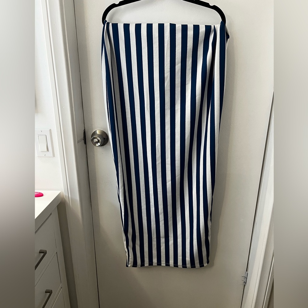 Striped fitted maxi skirt | Rebdolls